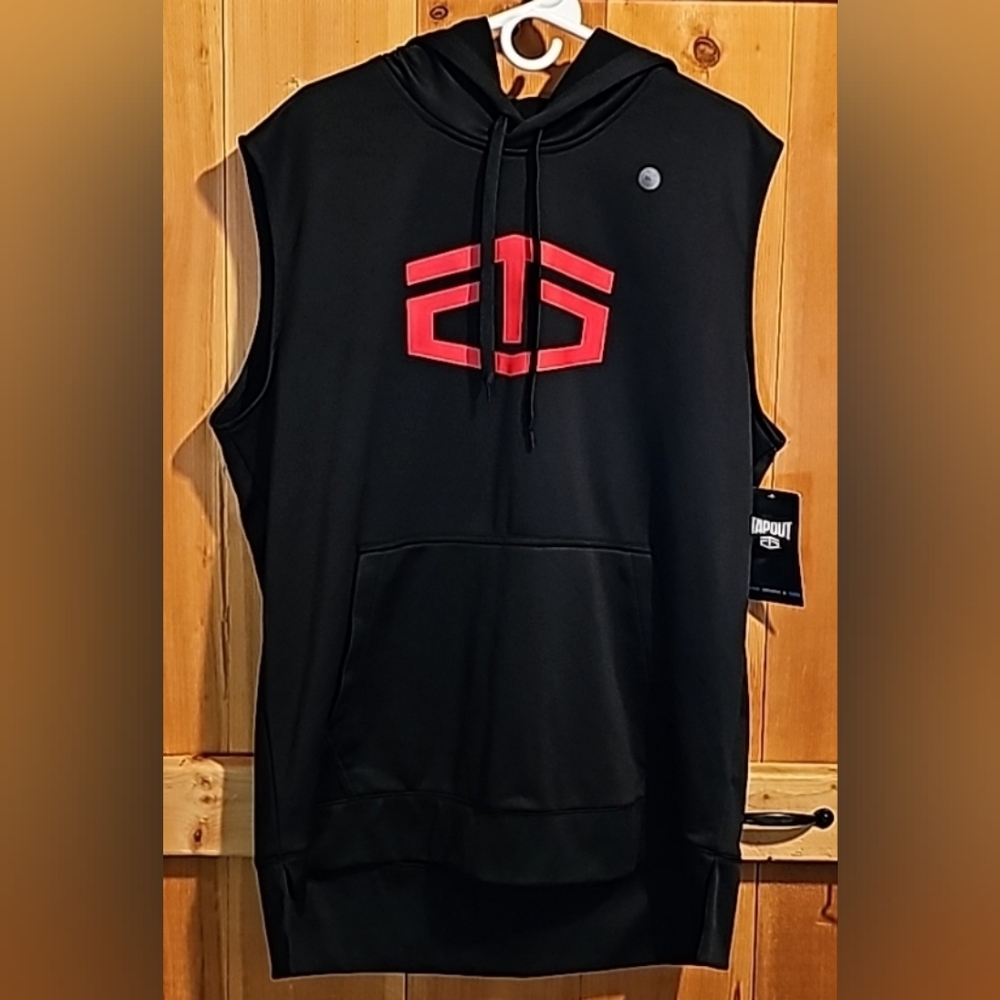 NWT Tapout Men's Sleeveless Workout Hoodie, Size: XL